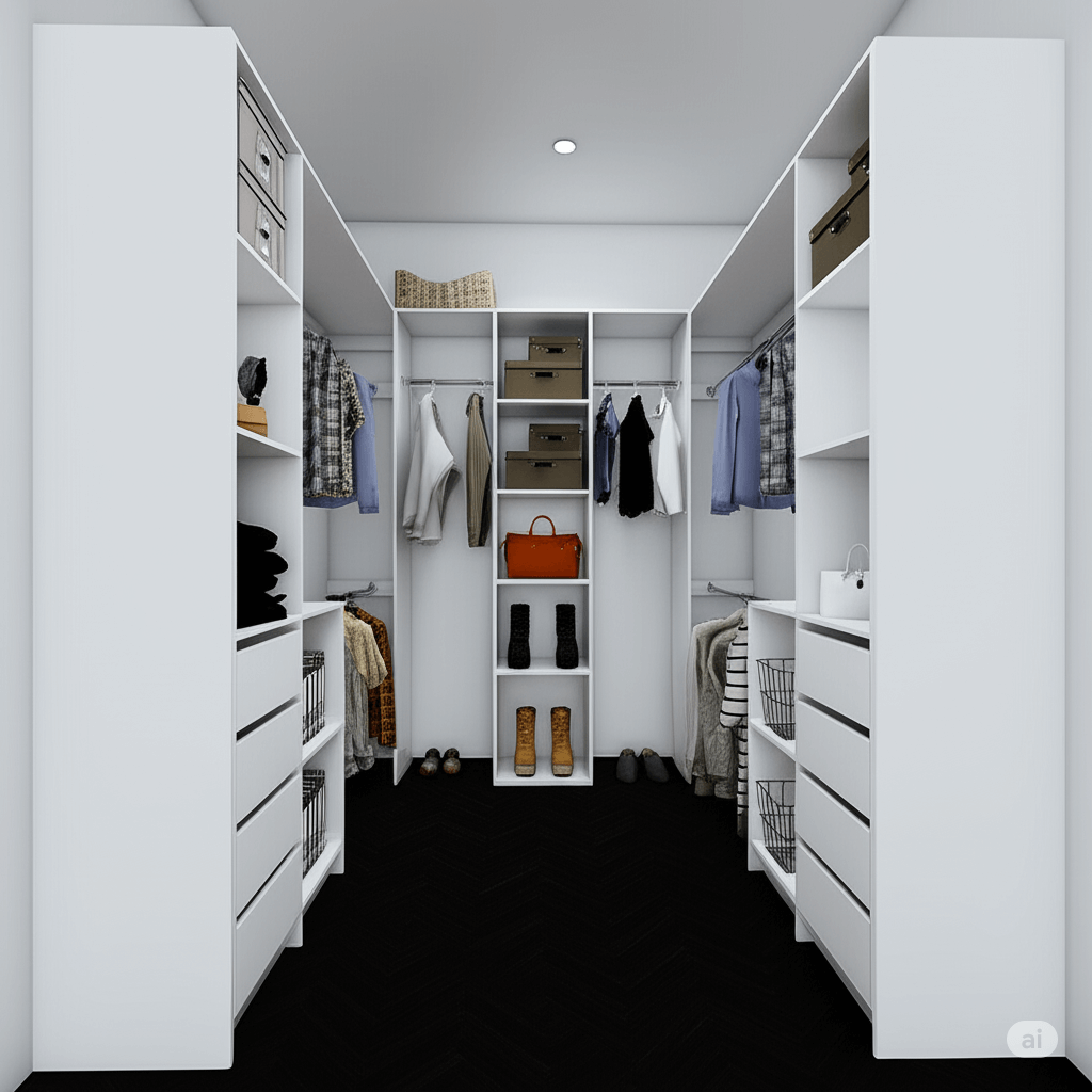 U Shaped Wardrobe